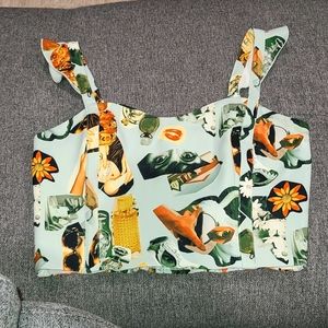 Graphic Crop Top